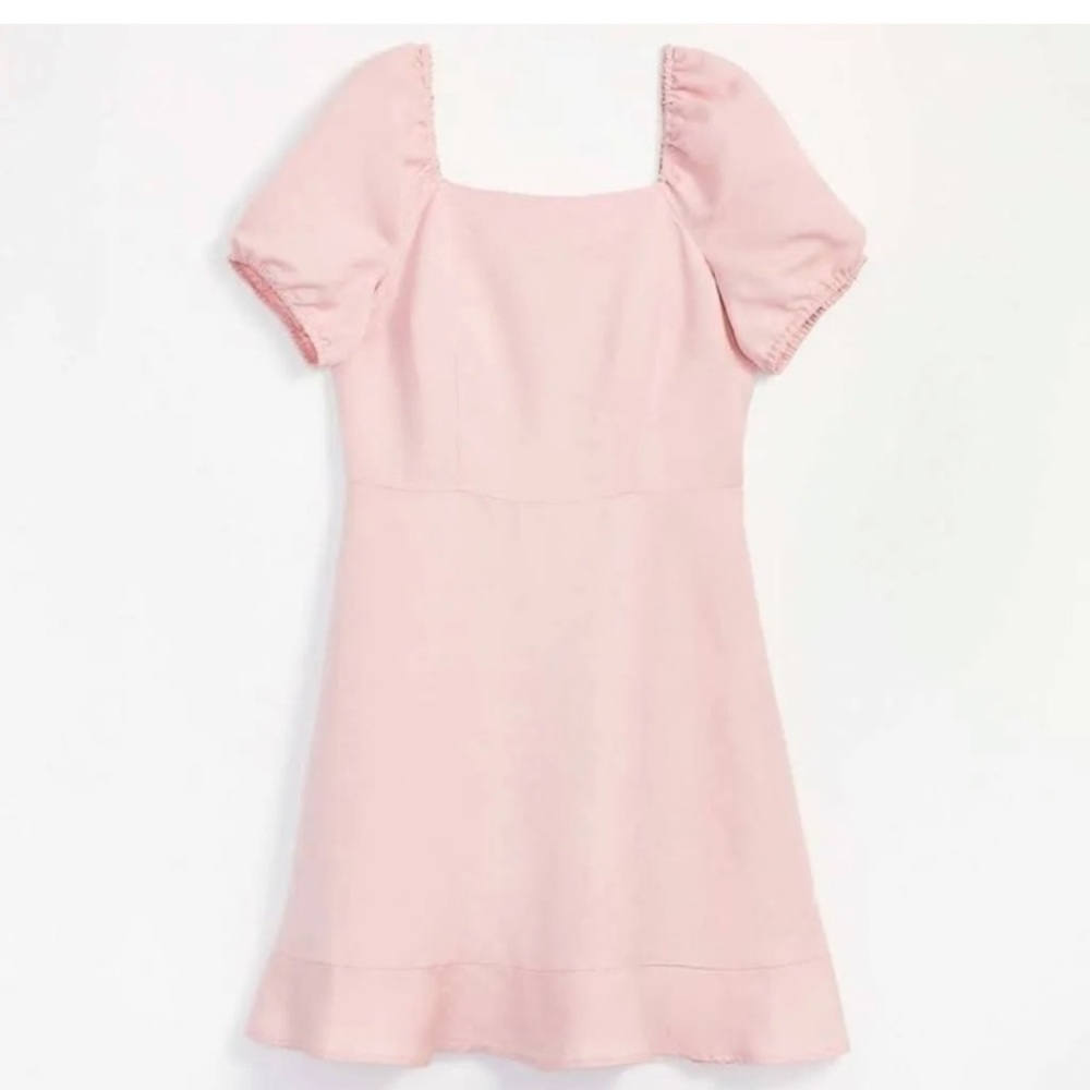 Loft puff sleeve dress size small